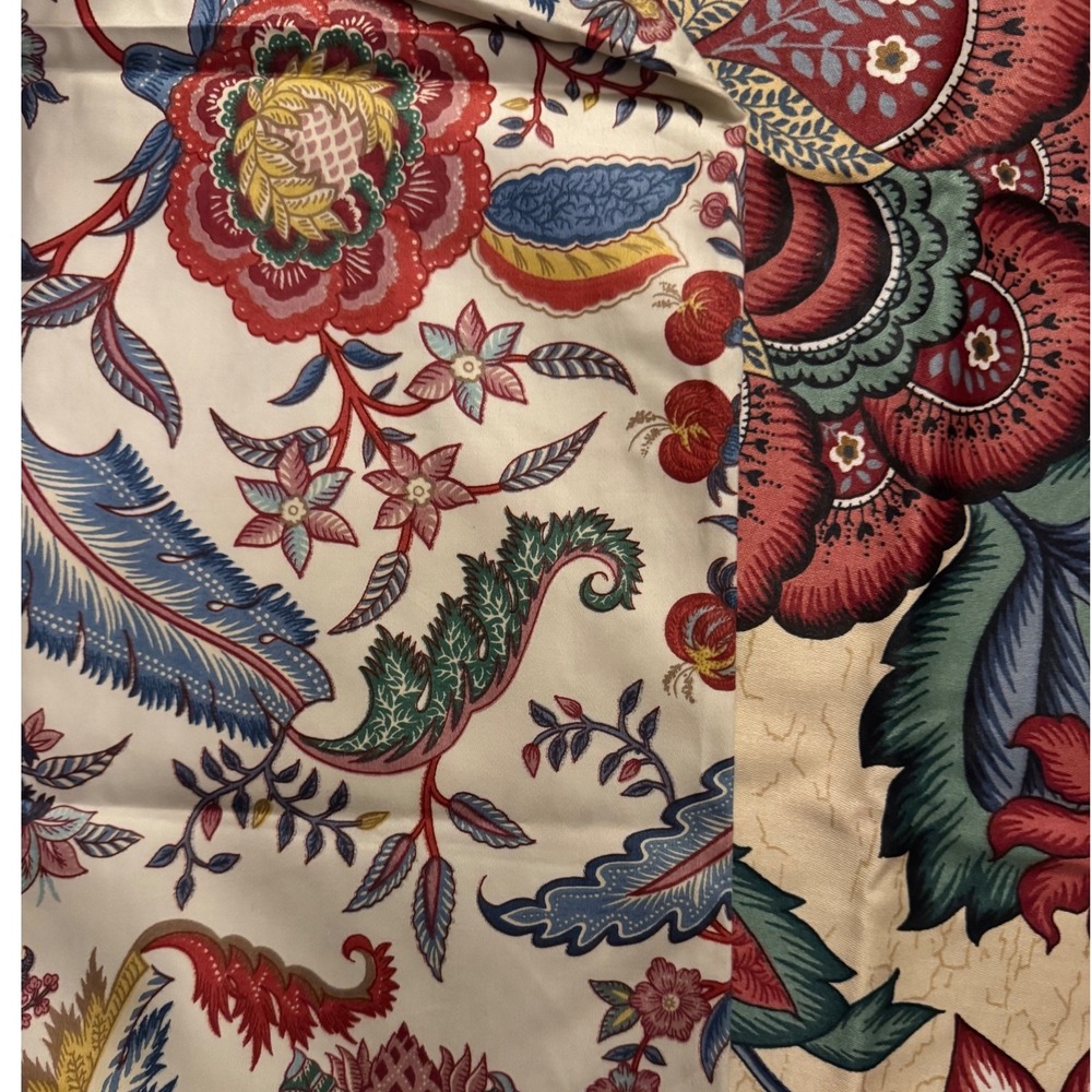 P Kaufmann Waverly Floral Cotton Fabric Lot 2 Yards Greenfield Village Vintage - Picture 3 of 9